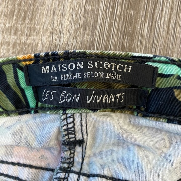 Scotch & Soda Maison Scotch Les Bon Vivants Jungle Print Tapered Jeans exotic lo - Picture 4 of 14